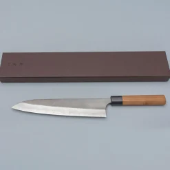 Yoshimi Kato Aogami Super Nashiji Cherry Gyuto 24 cm