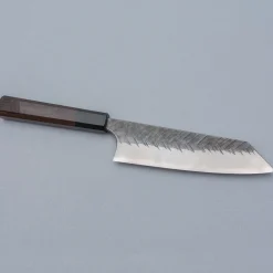 Yoshimi Kato Aogami Super V Tsuchime Walnut Bunka 17 cm