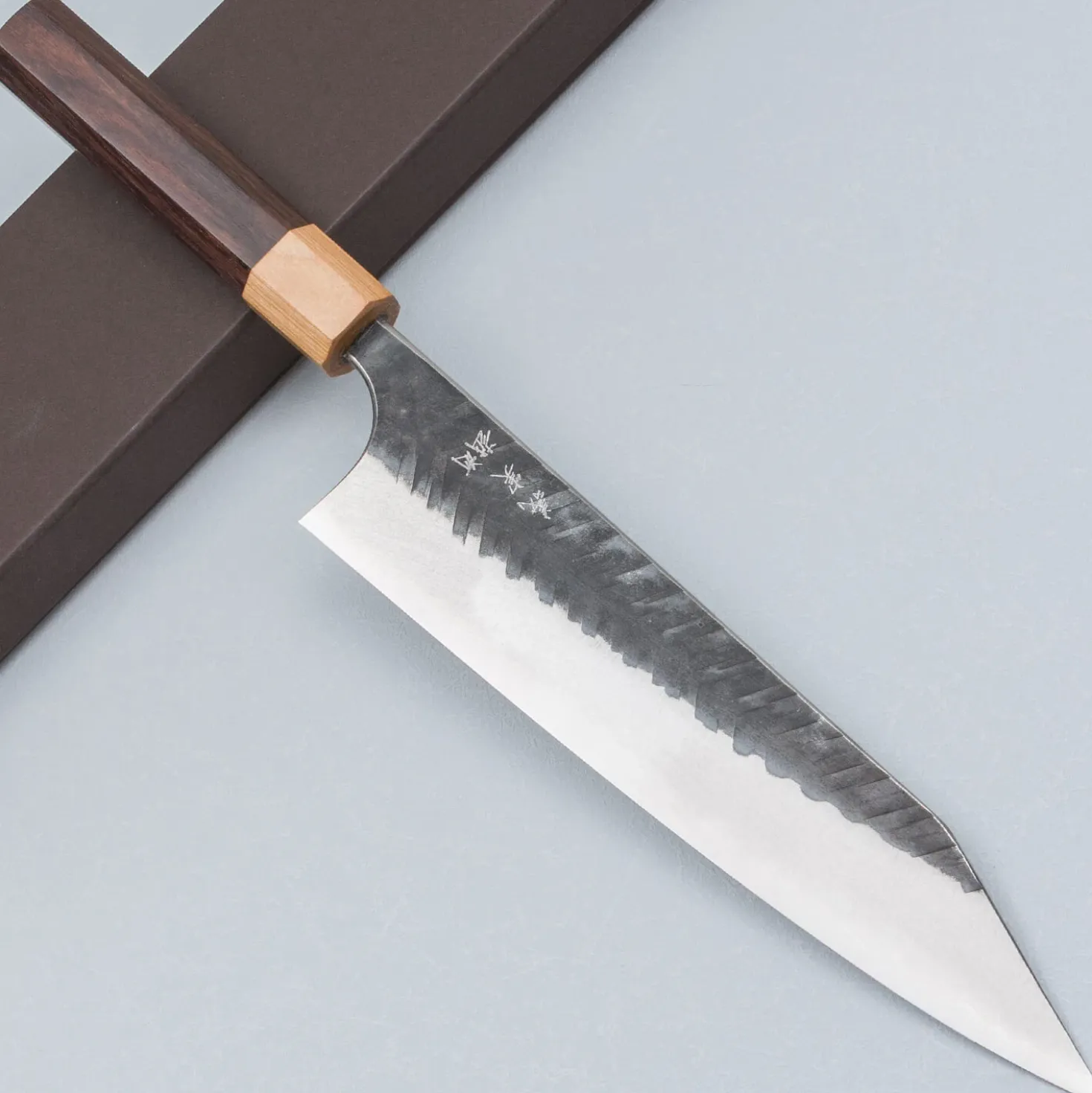Yoshimi Kato Aogami Super V Tsuchime Rosewood Kiritsuke 21 cm