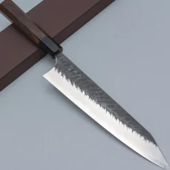 Yoshimi Kato Aogami Super V Tsuchime Walnut Kiritsuke 24 cm