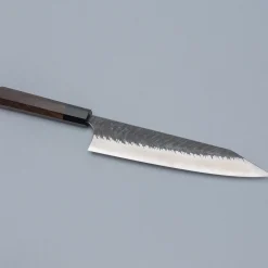 Yoshimi Kato Aogami Super V Tsuchime Walnut Kiritsuke 24 cm