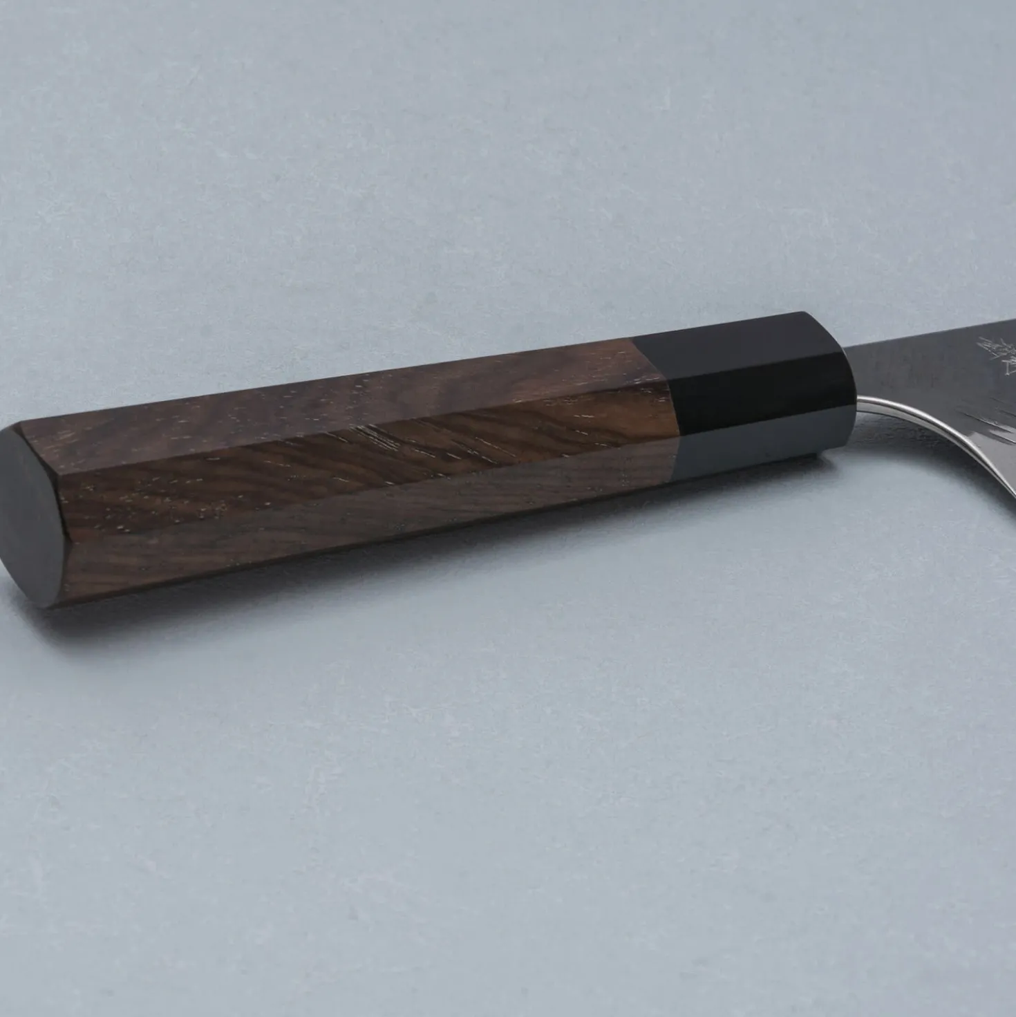 Yoshimi Kato Aogami Super V Tsuchime Walnut Kiritsuke 21 cm