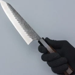 Yoshimi Kato Aogami Super V Tsuchime Walnut Kiritsuke 21 cm