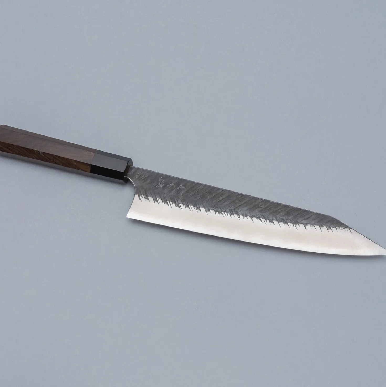 Yoshimi Kato Aogami Super V Tsuchime Walnut Kiritsuke 21 cm