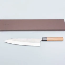 Yoshimi Kato Ginsan Nashiji Gyuto 24 cm