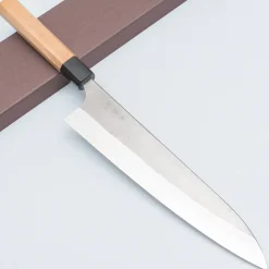 Yoshimi Kato Ginsan Nashiji Gyuto 24 cm