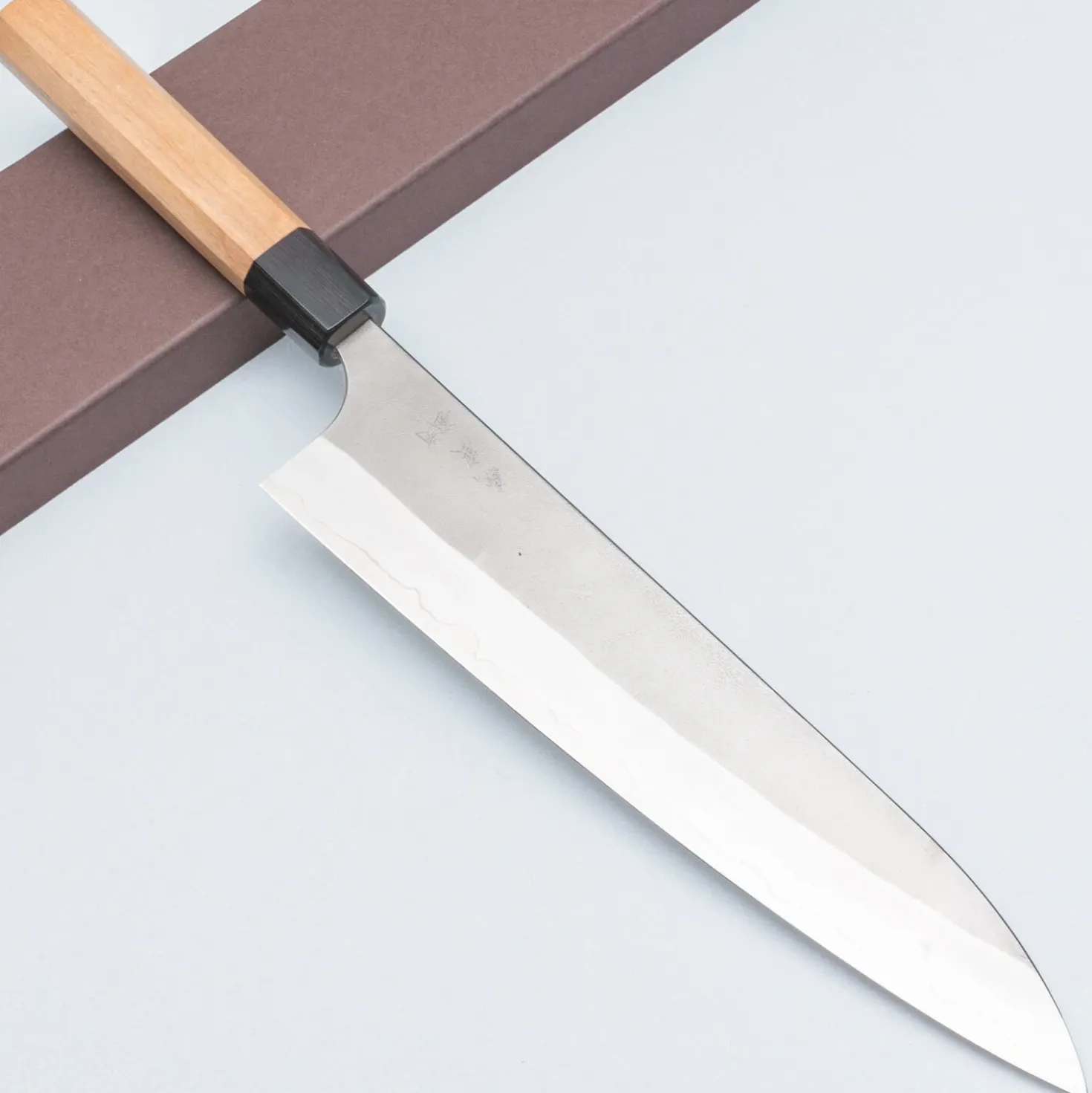 Yoshimi Kato Ginsan Nashiji Gyuto 24 cm