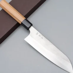 Yoshimi Kato Ginsan Nashiji Santoku 17 cm