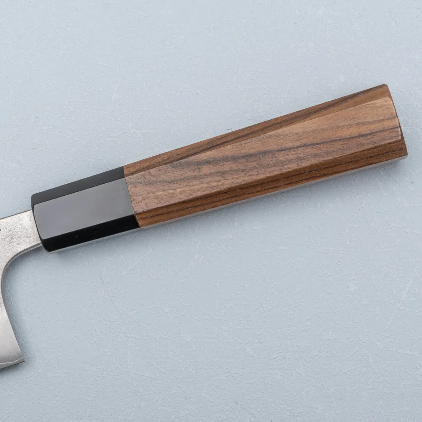 Yoshimi Kato Ginsan Nashiji Walnut Nakiri 17 cm