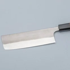 Yoshimi Kato Ginsan Nashiji Walnut Nakiri 17 cm