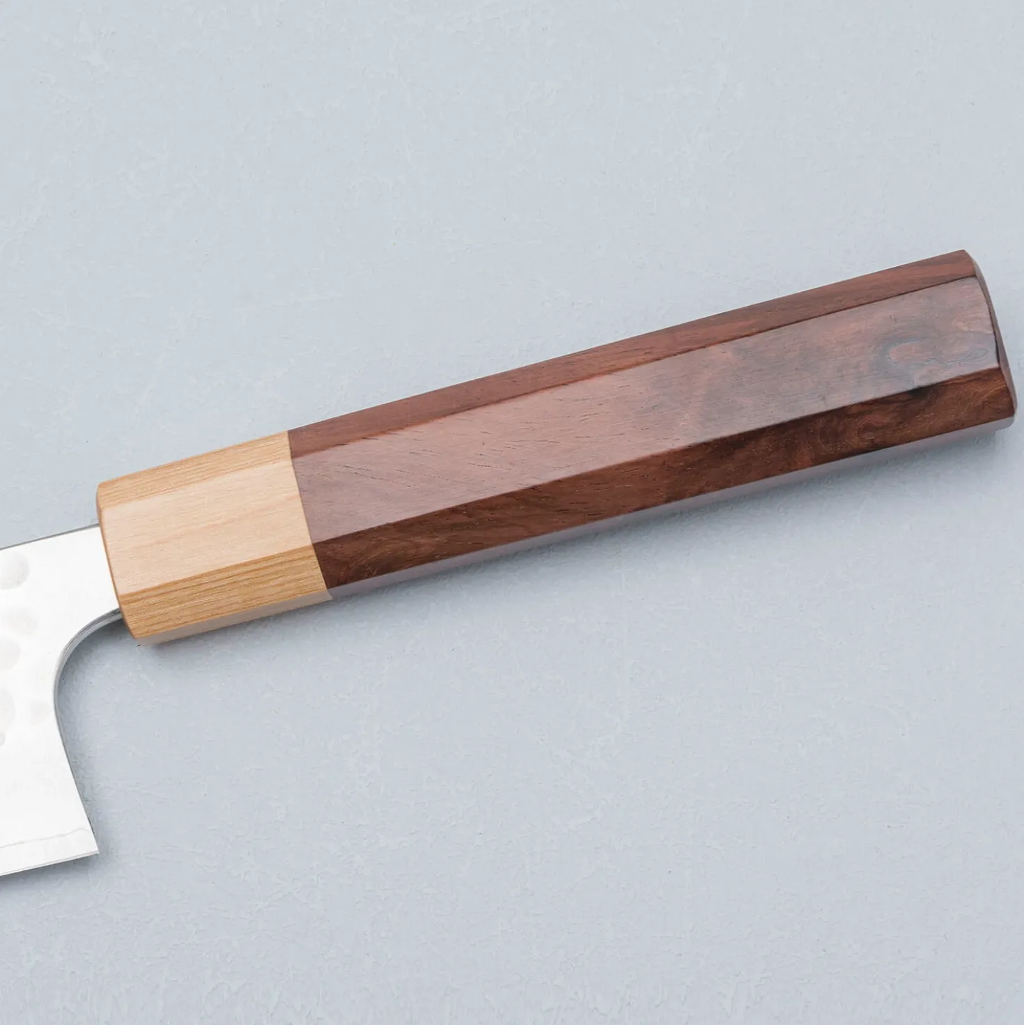Yoshimi Kato Ginsan Tsuchime Santoku 17 cm