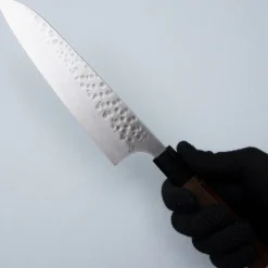 Yoshimi Kato Ginsan Tsuchime Walnut Gyuto 21 cm