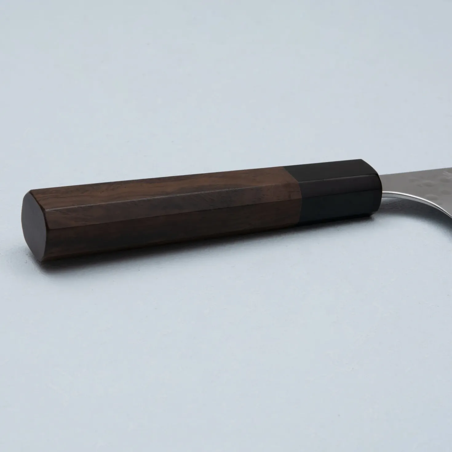 Yoshimi Kato Ginsan Tsuchime Walnut Gyuto 21 cm