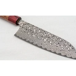 Yoshimi Kato SG2 Damast Santoku 17 cm