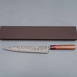 Yoshimi Kato SG2 Damast Sujihiki 27 cm