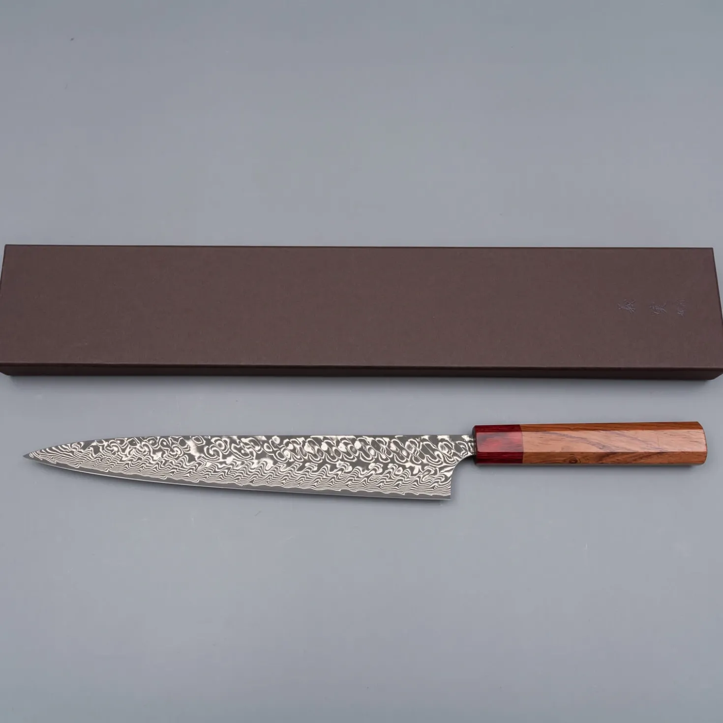 Yoshimi Kato SG2 Damast Sujihiki 27 cm