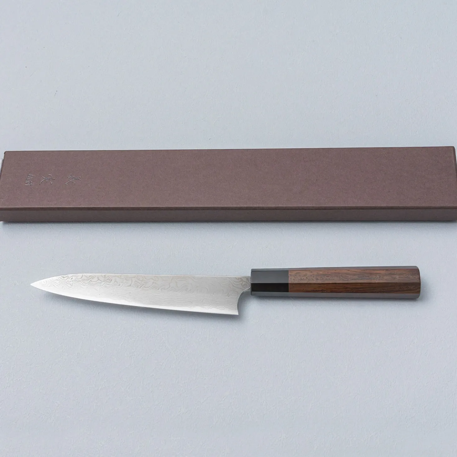 Yoshimi Kato SG2 Migaki Damast Walnut Petty 15