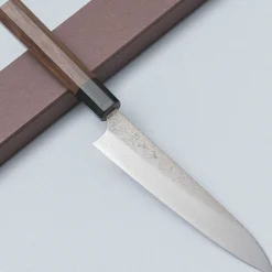 Yoshimi Kato SG2 Migaki Damast Walnut Petty 15