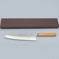 Yoshimi Kato SG2 Minamo Olive Gyuto 24 cm
