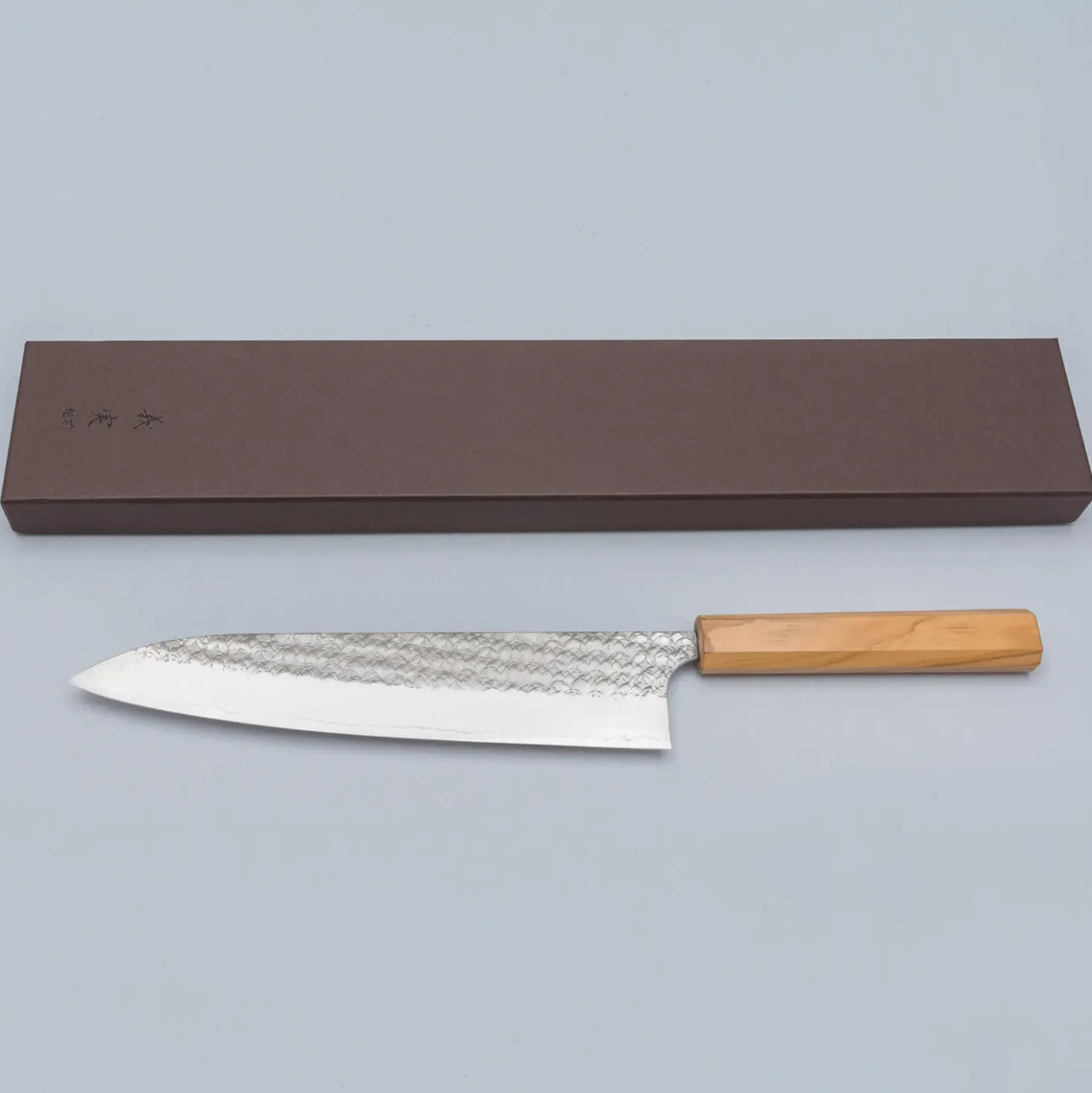 Yoshimi Kato SG2 Minamo Olive Gyuto 24 cm