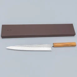 Yoshimi Kato SG2 Minamo Olive Sujihiki 27 cm