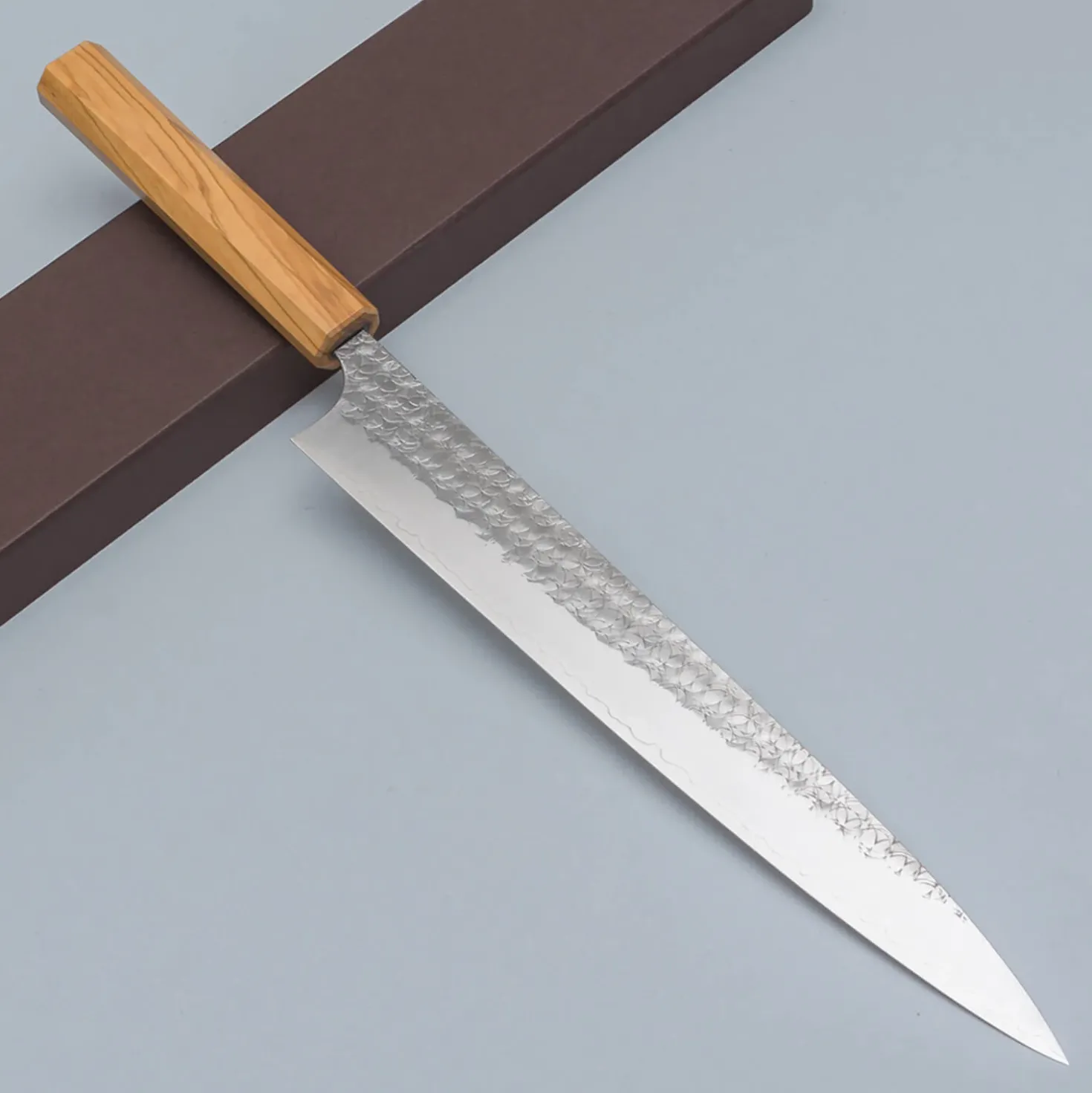 Yoshimi Kato SG2 Minamo Olive Sujihiki 27 cm
