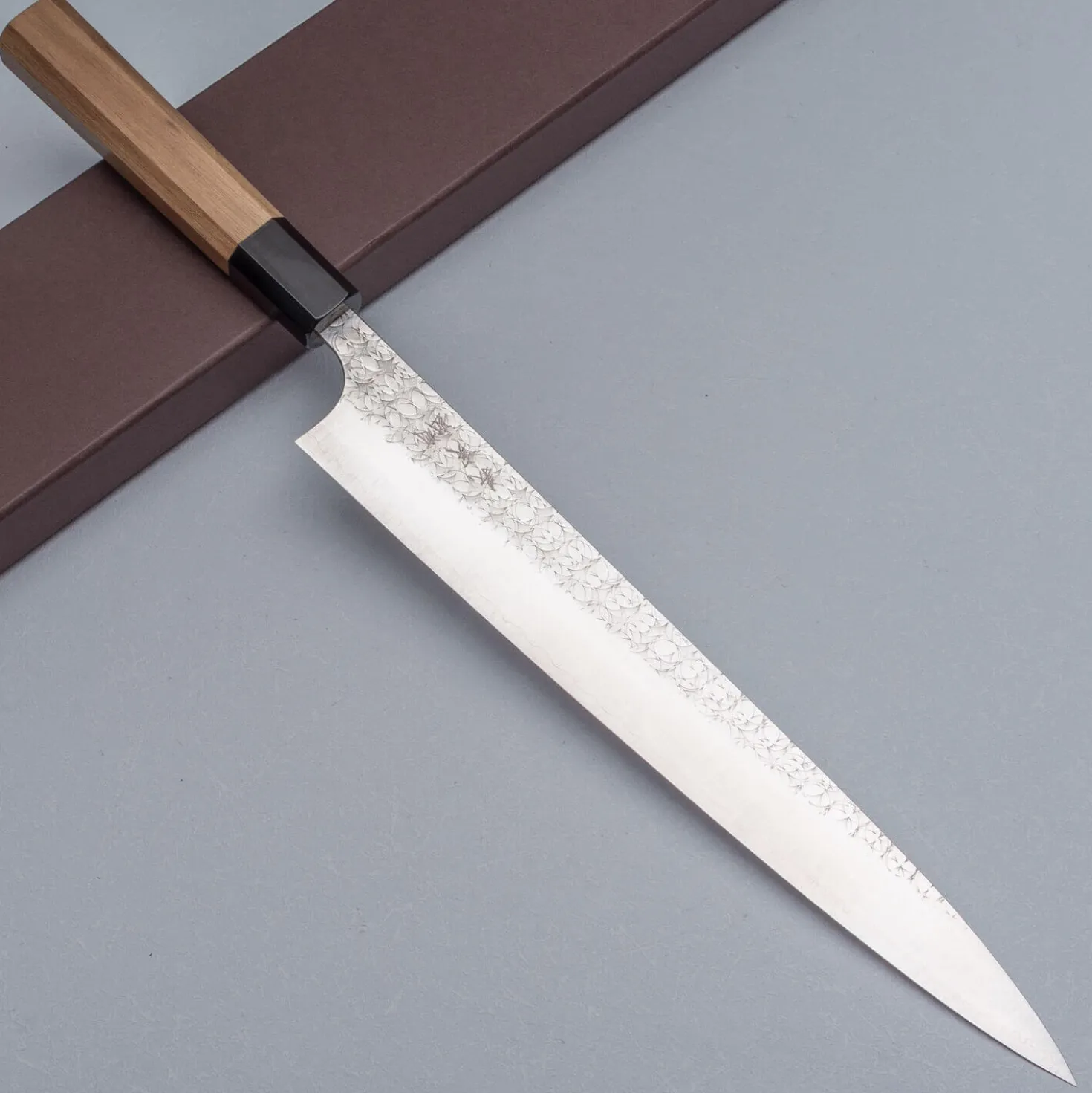 Yoshimi Kato SG2 Minamo Walnut Sujihiki 27 cm