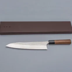 Yoshimi Kato SG2 Minamo Walnut Gyuto 24 cm