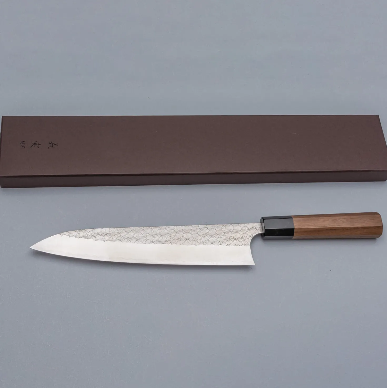 Yoshimi Kato SG2 Minamo Walnut Gyuto 24 cm