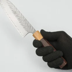 Yoshimi Kato SG STRIX V Tsuchime Santoku 17 cm