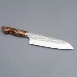 Yoshimi Kato SG2 Tsuchime Premium Santoku 17 cm