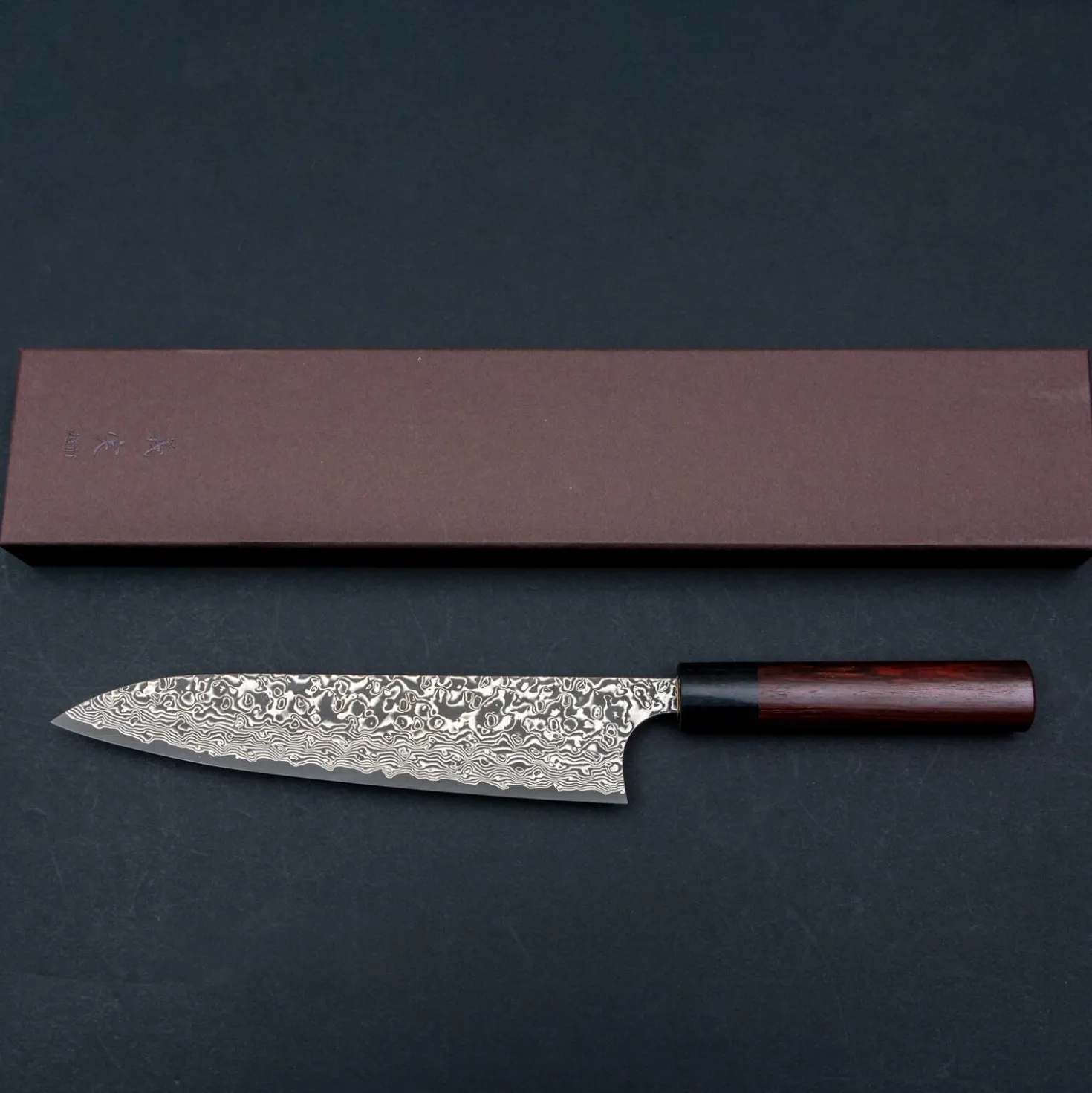 Yoshimi Kato VG10 Damast Rosewood Gyuto 21 cm