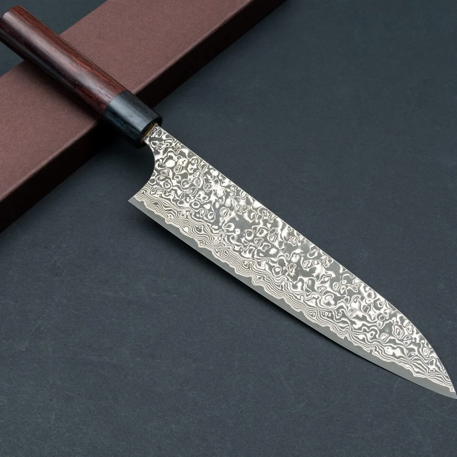 Yoshimi Kato VG10 Damast Rosewood Gyuto 21 cm