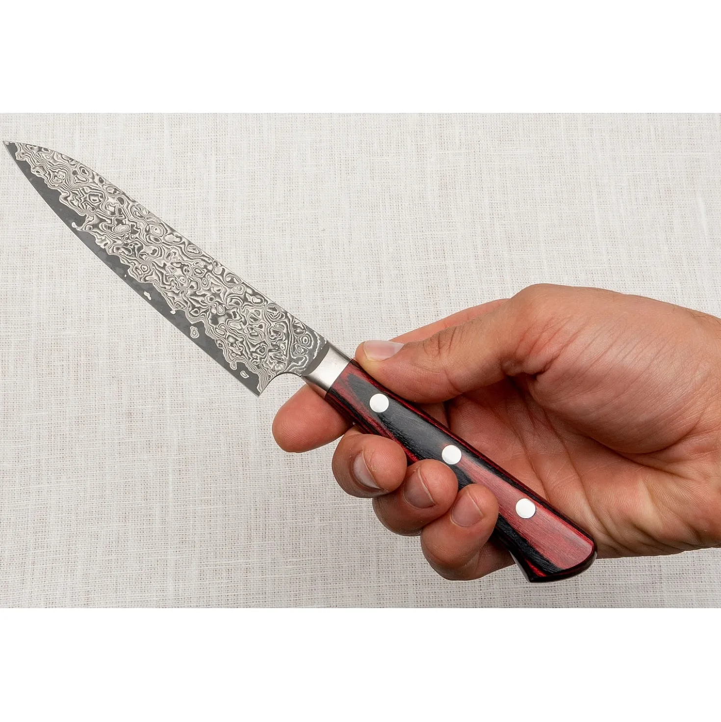 Yoshimi Kato VG10 Damast Yo Petty 12 cm