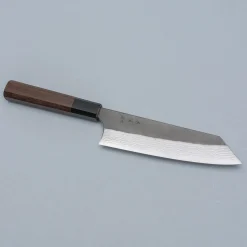Yoshimi Kato VG10 Nashiji Damast Walnut Bunka 17.5 cm