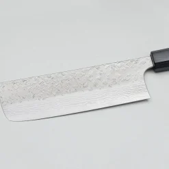 Yoshimi Kato VG10 Tsuchime Damast Rosewood Nakiri 16.5 cm