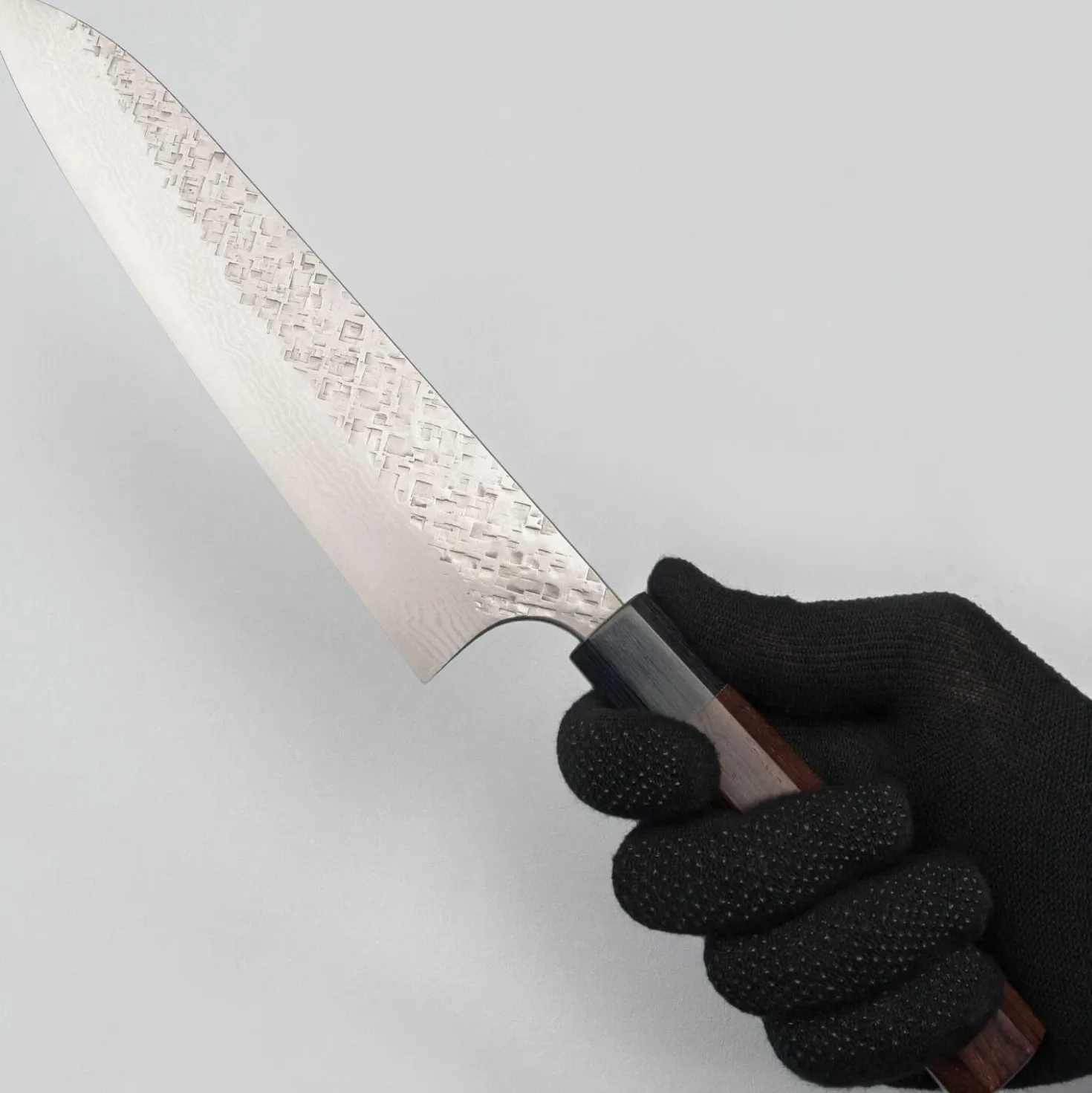 Yoshimi Kato VG10 Tsuchime Damast Rosewood Gyuto 21 cm