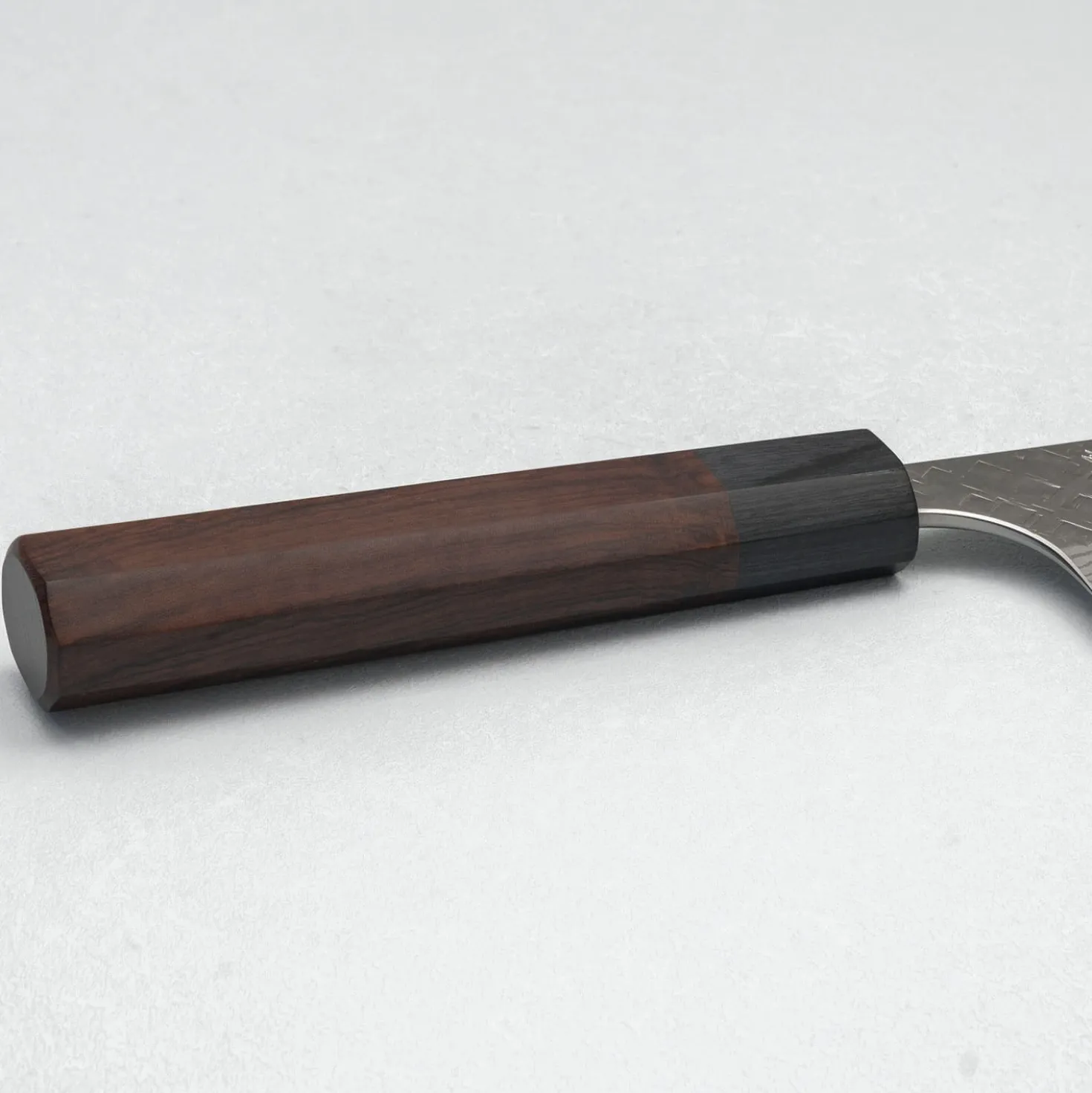 Yoshimi Kato VG10 Tsuchime Damast Rosewood Gyuto 21 cm