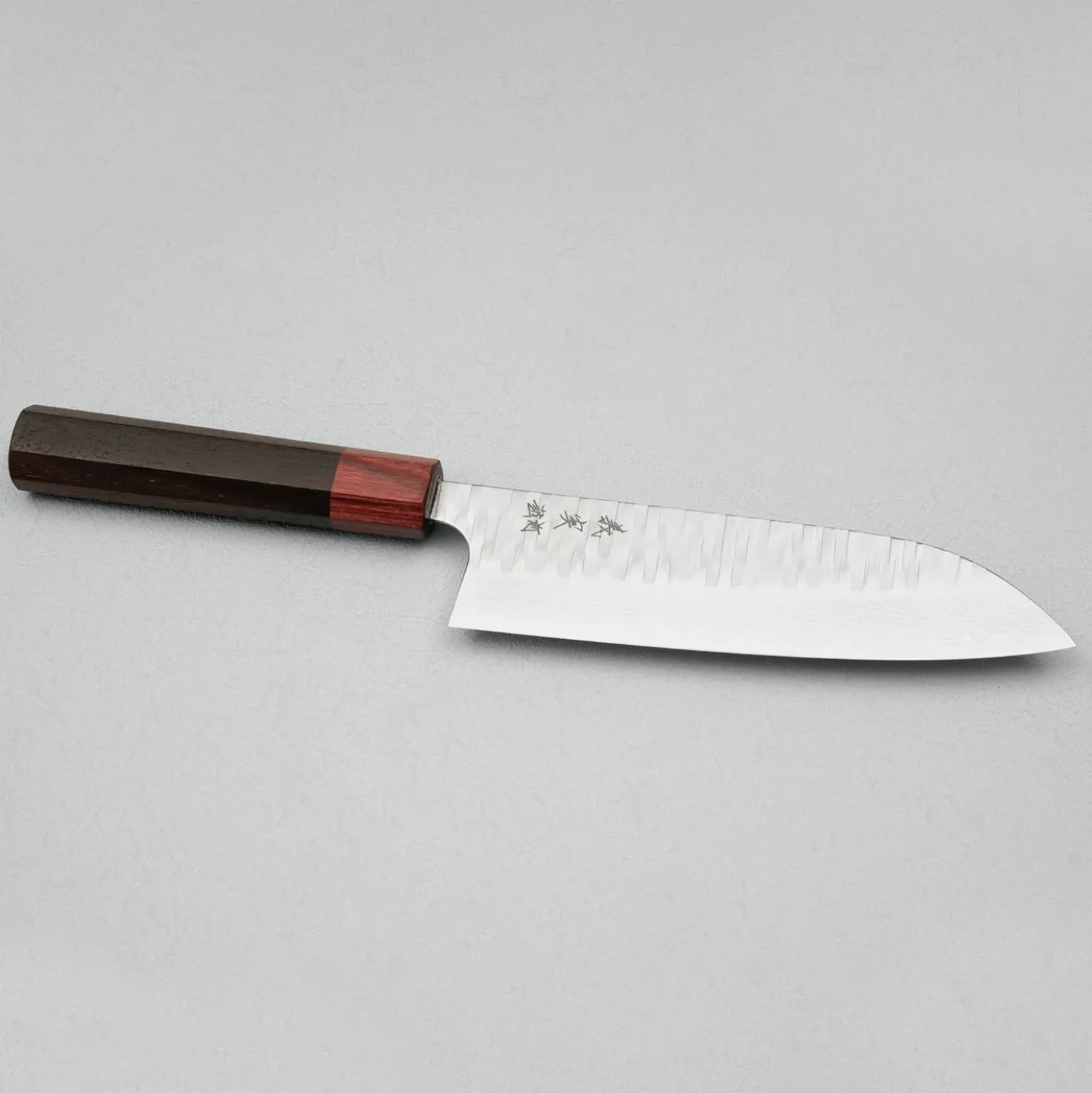 Yoshimi Kato VGXEOS Kasuri Tsuchime Damast Rosewood Santoku