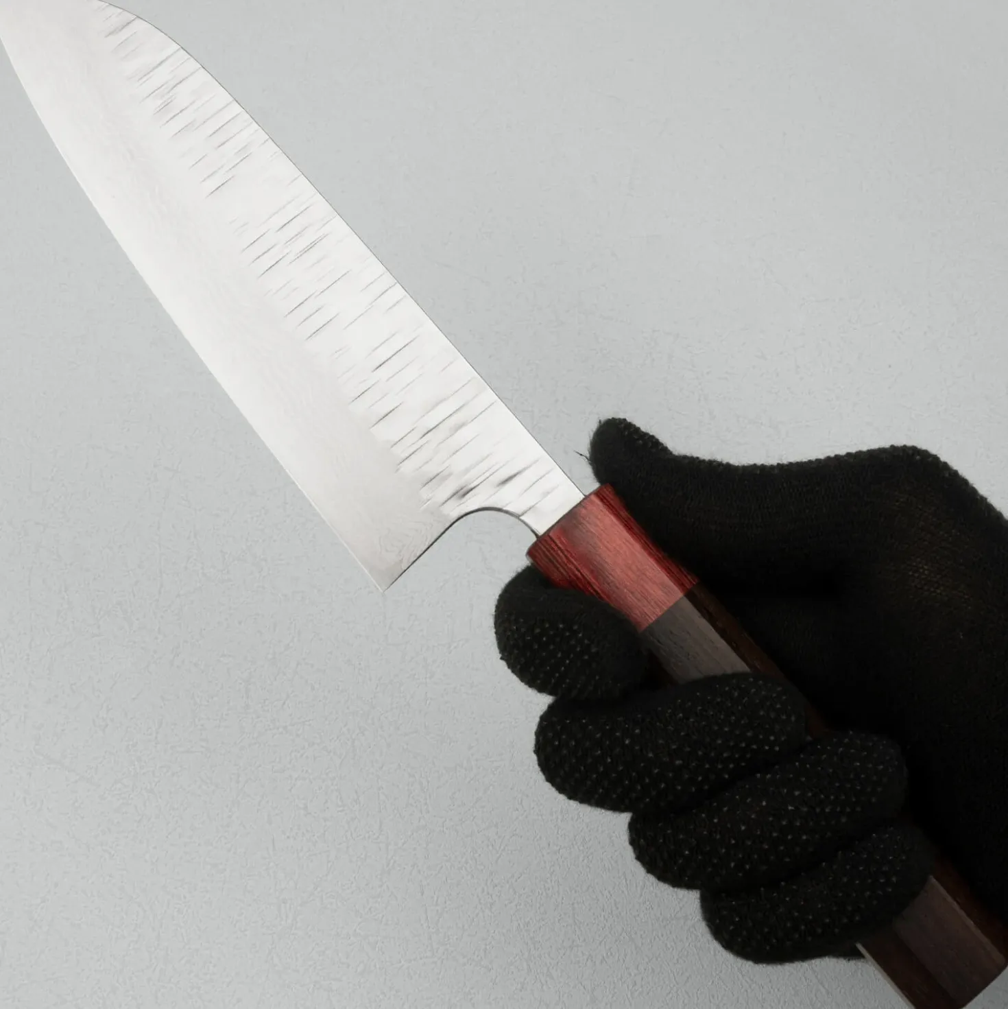 Yoshimi Kato VGXEOS Kasuri Tsuchime Damast Rosewood Santoku
