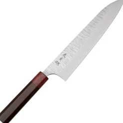 Yoshimi Kato VGXEOS Kasuri Tsuchime Damast Rosewood Gyuto 21 cm