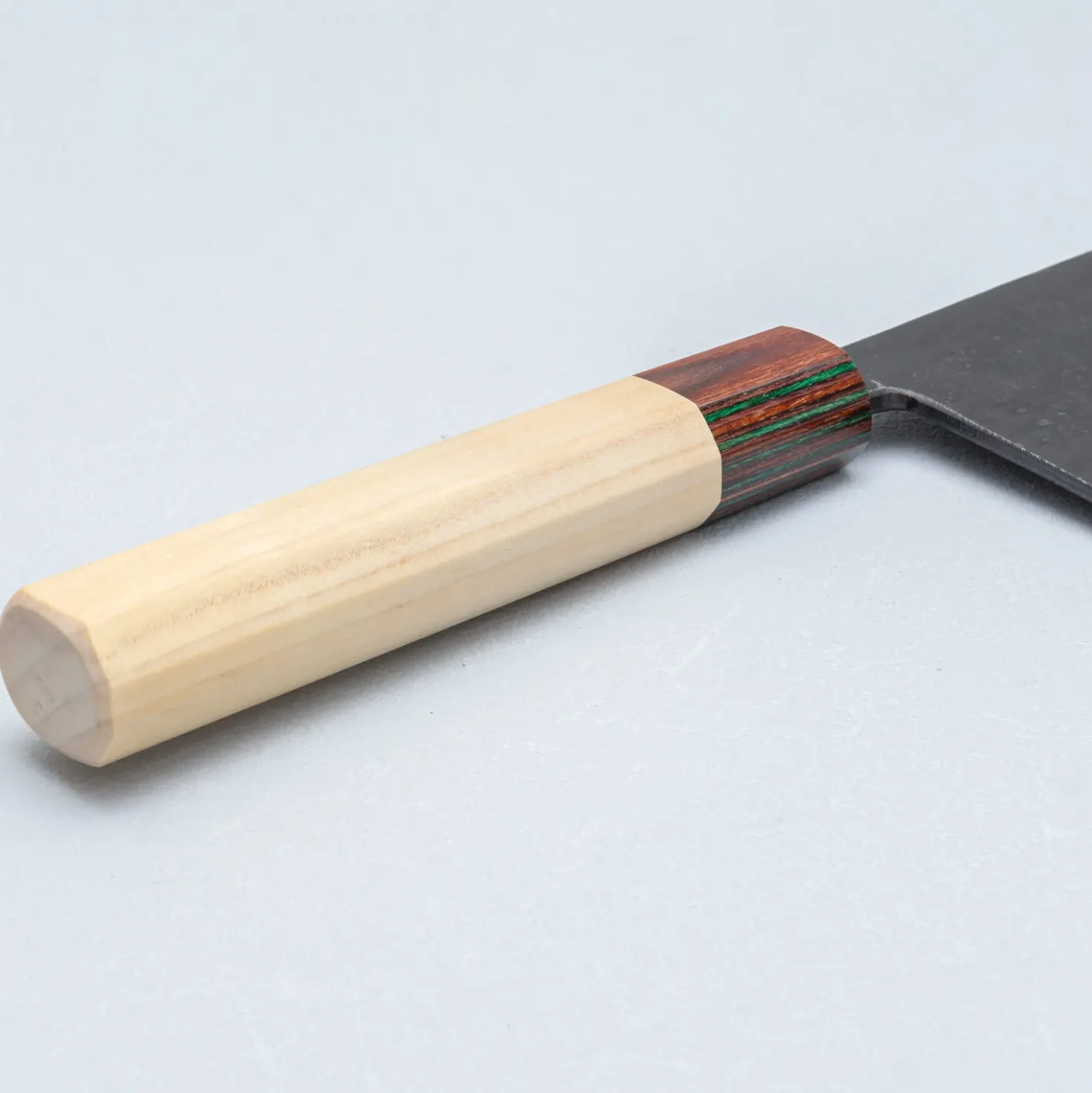 Yosimitu Shirogami #2 Kurouchi Tall Nakiri 18 cm