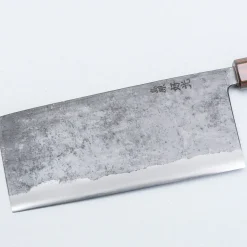 Yosimitu Shirogami #2 Kurouchi Tall Nakiri 18 cm