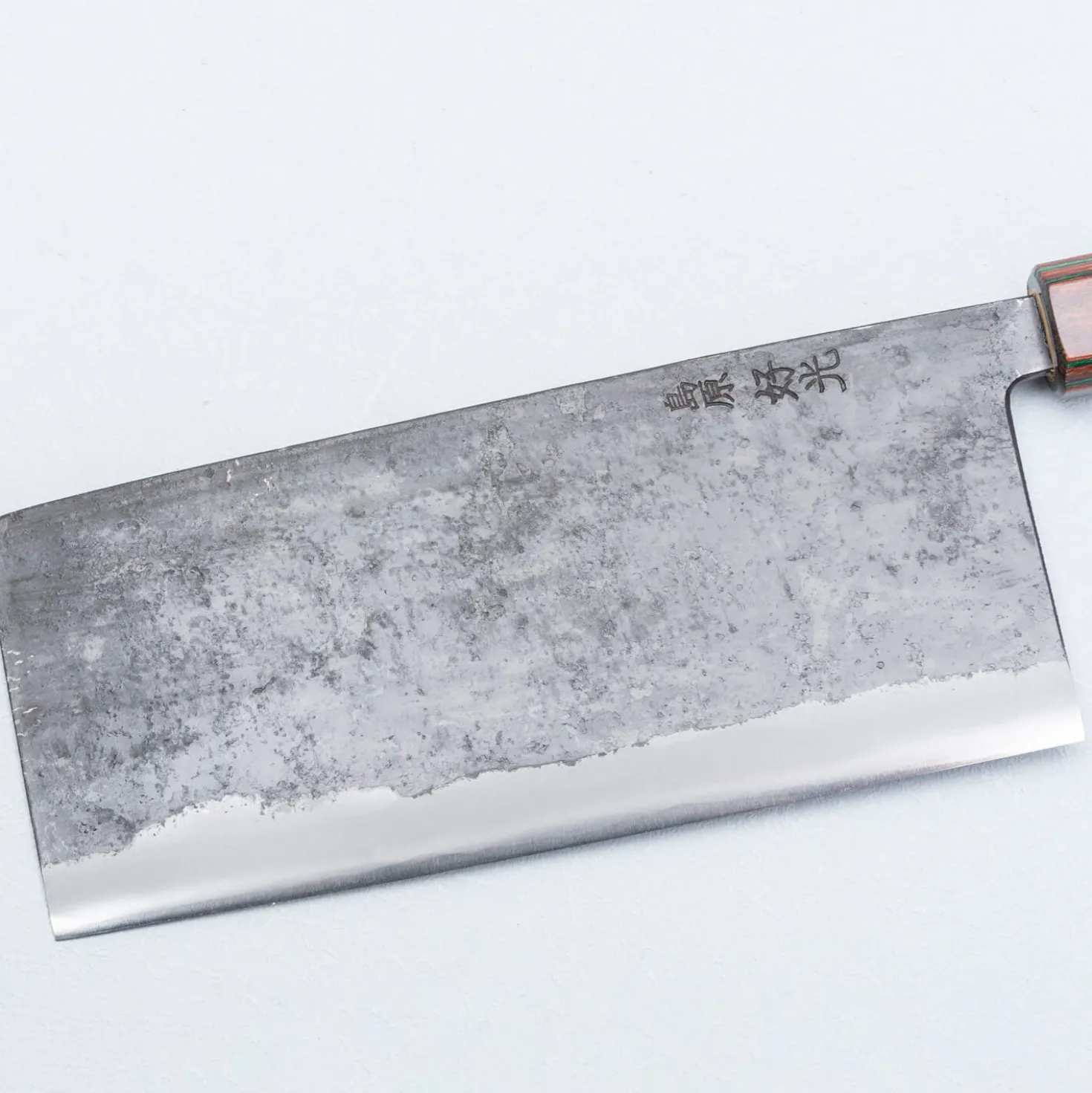 Yosimitu Shirogami #2 Kurouchi Tall Nakiri 18 cm
