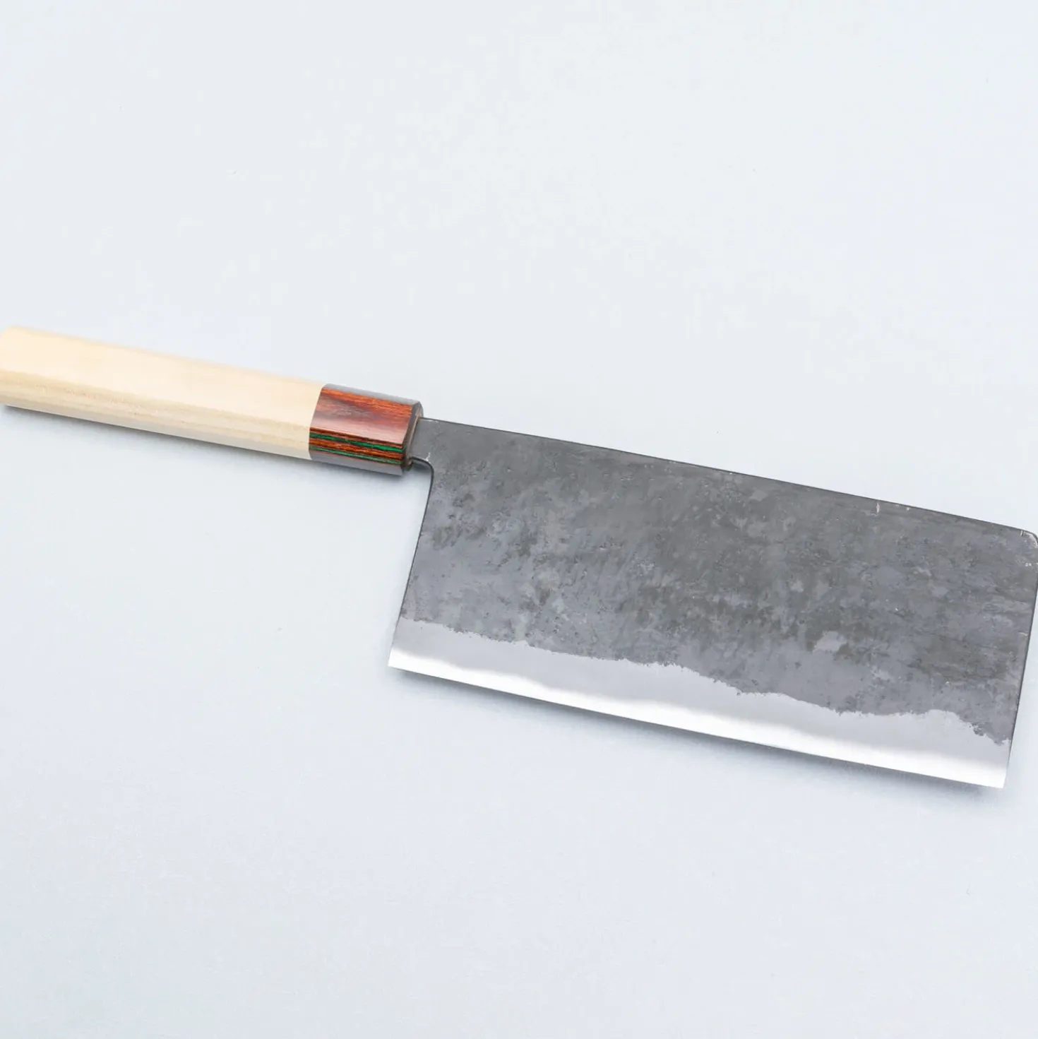 Yosimitu Shirogami #2 Kurouchi Tall Nakiri 18 cm