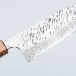 Yu Kurosaki Fujin VG10 Oak Turquoise Walnut Santoku 16.5 cm