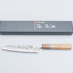 Yu Kurosaki Fujin VG10 Oak Turquoise Walnut Petty 15 cm