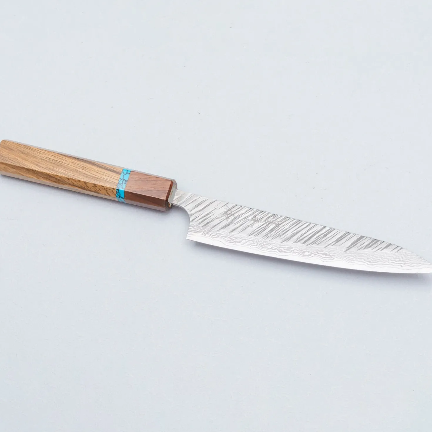 Yu Kurosaki Fujin VG10 Oak Turquoise Walnut Petty 15 cm