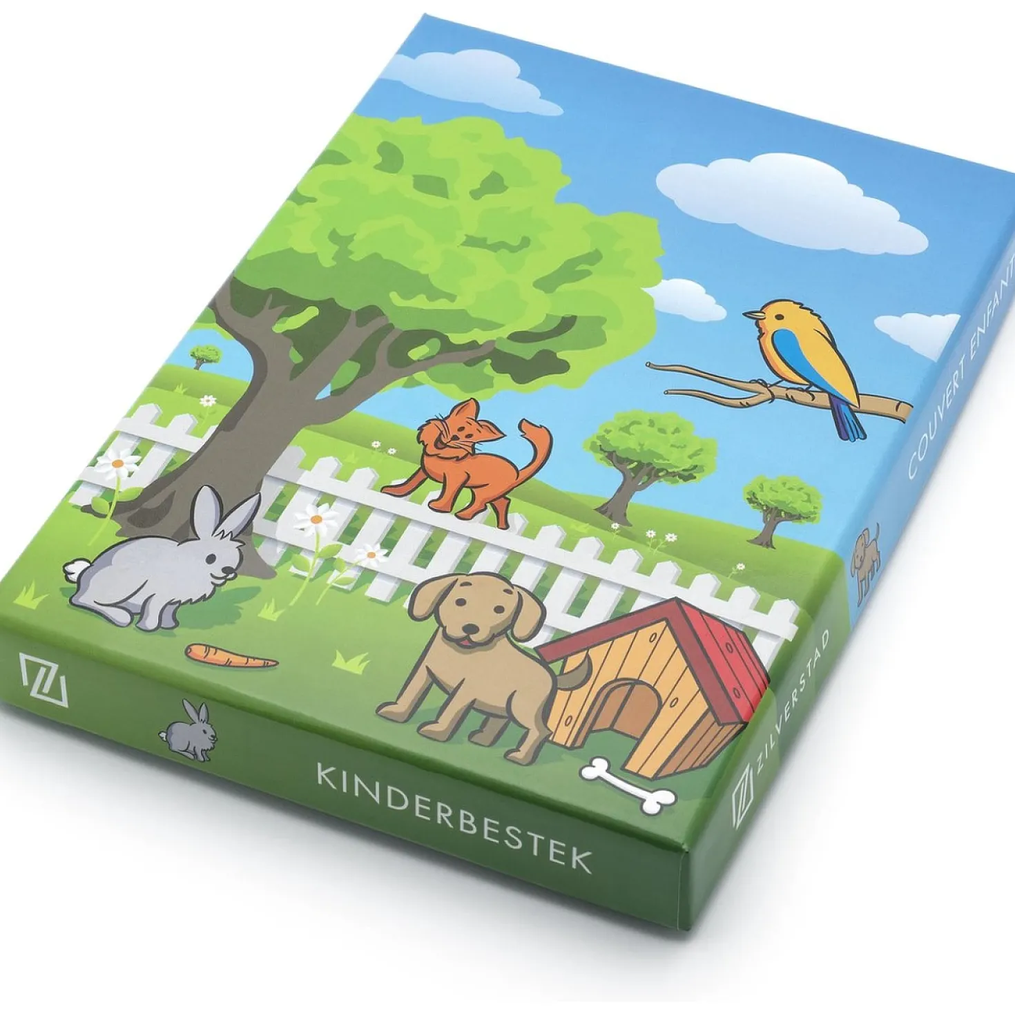 Zilverstad Kinderbestek Huisdieren