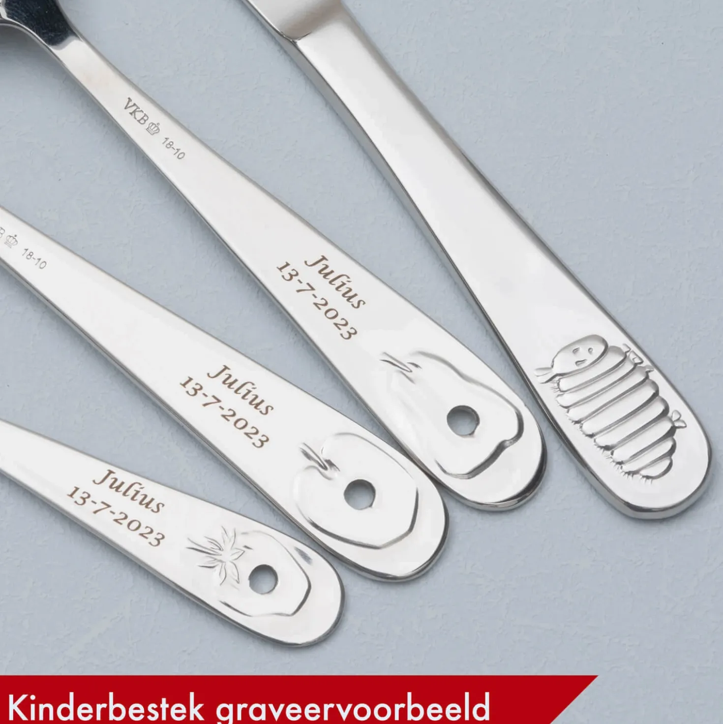 Zilverstad Kinderbestek Unicorn
